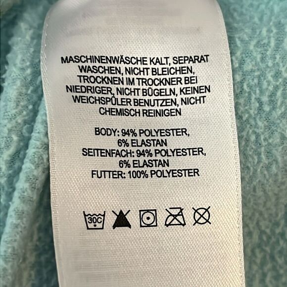 Columbia Titanium Fleece Jacket Full Zip Womens Size Medium Teal Brown Thumbhole - Picture 10 of 10